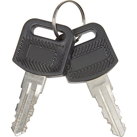 GLOBAL INDUSTRIAL Replacement Keys for Charging Carts 985748, 251761, 987877, 987878, 670051, 670052, Set of 2 RP9017